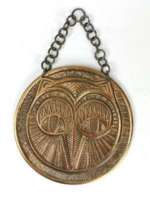 Mid-Century Bronze Wall Plate-UWE-1351759