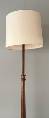 Mid-Century Brown Teak Lamp-IZA-1744945