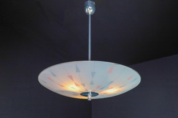 Mid-Century Brussels World Expo 1958 Pendant Lamp in Glass-TRW-1797130