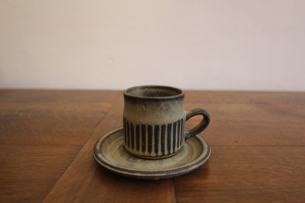 Mid-Century Brutalism British Tremar Pottery Tea Set, 1960s, Set of 26-TAT-2036832