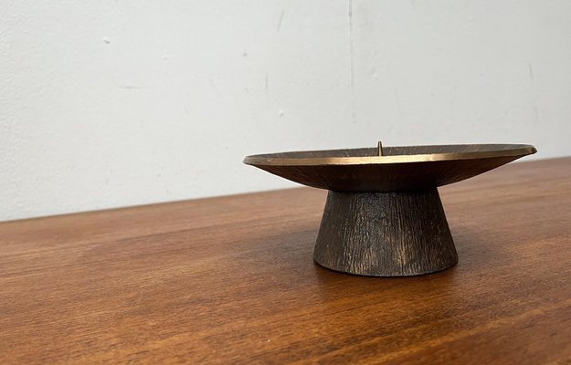 Mid-Century Brutalist Bronze Candleholder, 1960s-UAH-1798364