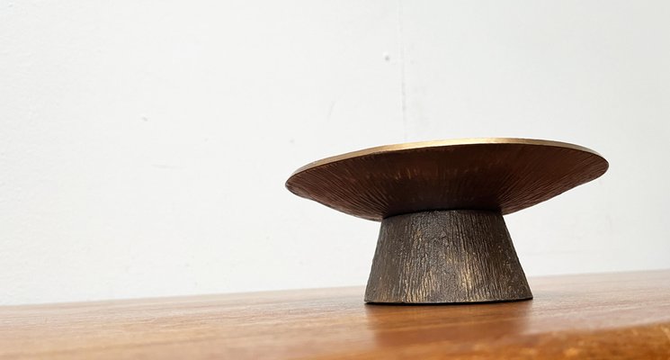 Mid-Century Brutalist Bronze Candleholder, 1960s-UAH-1798364