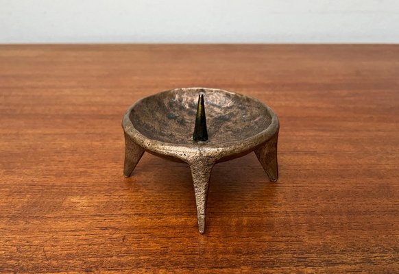 Mid-Century Brutalist Bronze Candleholder, 1960s-UAH-1811384