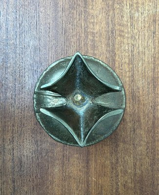 Mid-Century Brutalist Bronze Candleholder, 1960s-UAH-1799048