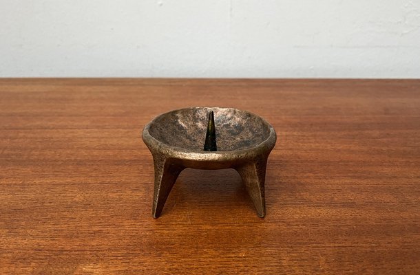 Mid-Century Brutalist Bronze Candleholder, 1960s-UAH-1811384