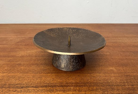 Mid-Century Brutalist Bronze Candleholder, 1960s-UAH-1798364