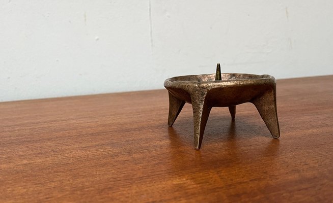 Mid-Century Brutalist Bronze Candleholder, 1960s-UAH-1811384