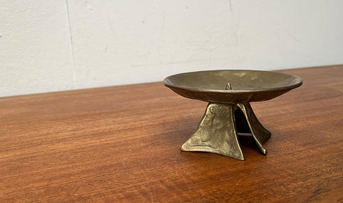 Mid-Century Brutalist Bronze Candleholder, 1960s-UAH-1799048