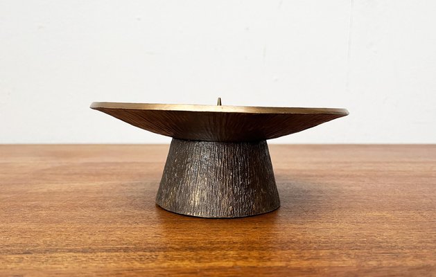 Mid-Century Brutalist Bronze Candleholder, 1960s-UAH-1798364