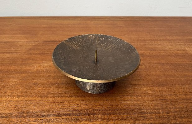 Mid-Century Brutalist Bronze Candleholder, 1960s-UAH-1798364