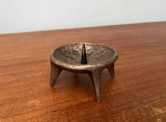 Mid-Century Brutalist Bronze Candleholder, 1960s-UAH-1811384