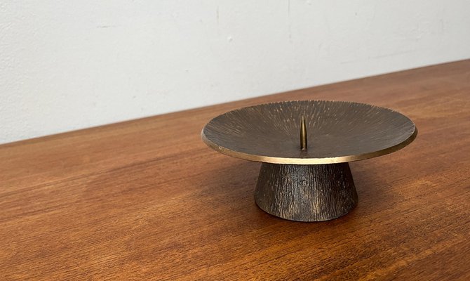 Mid-Century Brutalist Bronze Candleholder, 1960s-UAH-1798364