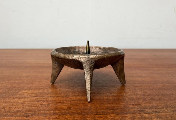 Mid-Century Brutalist Bronze Candleholder, 1960s-UAH-1811384