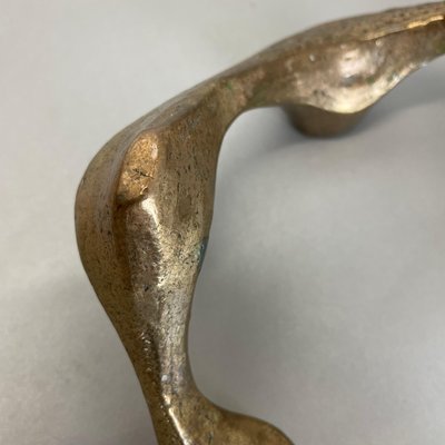 Mid-Century Brutalist Bronze Candleholder attributed to Michael Harjes, Germany, 1960s-QZ-1762624