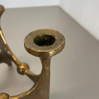 Mid-Century Brutalist Bronze Candleholder by Michael Harjes, Germany, 1960s-QZ-1114579