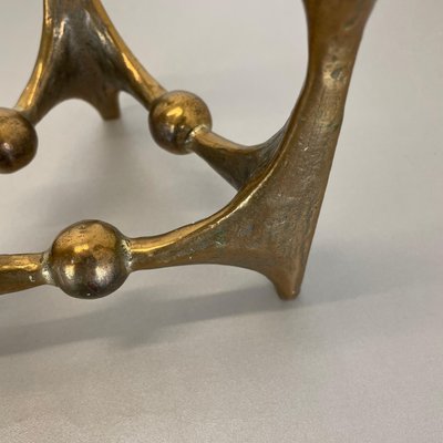 Mid-Century Brutalist Bronze Candleholder by Michael Harjes, Germany, 1960s-QZ-1114579