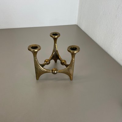 Mid-Century Brutalist Bronze Candleholder by Michael Harjes, Germany, 1960s-QZ-1114579