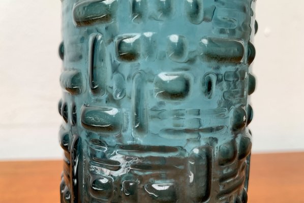 Mid-Century Brutalist Bubble Glass Model F231 Vase by Emil Funke for Gral-UAH-1337800