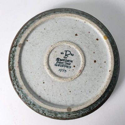 Mid-Century Brutalist Ceramic Bowl by Drejargruppen for Rörstrand, Sweden-FO-1096075