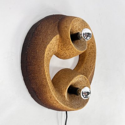 Mid-Century Brutalist Ceramic Wall Lamp, 1960s-RMX-1722511