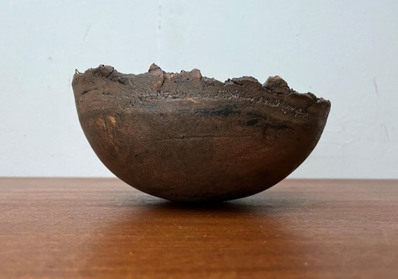 Mid-Century Brutalist Danish Studio Pottery Bowl Sculpture from Bjørn, 1960s-UAH-1799053