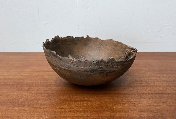 Mid-Century Brutalist Danish Studio Pottery Bowl Sculpture from Bjørn, 1960s-UAH-1799053