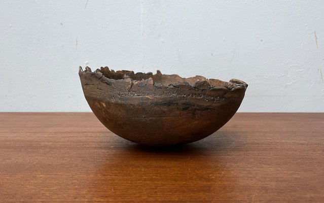 Mid-Century Brutalist Danish Studio Pottery Bowl Sculpture from Bjørn, 1960s-UAH-1799053