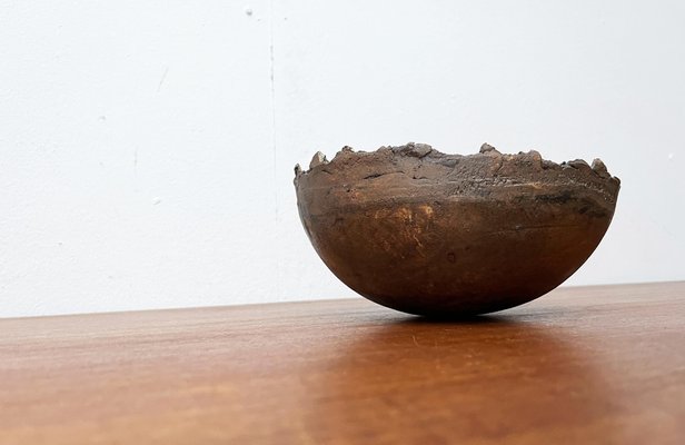 Mid-Century Brutalist Danish Studio Pottery Bowl Sculpture from Bjørn, 1960s-UAH-1799053