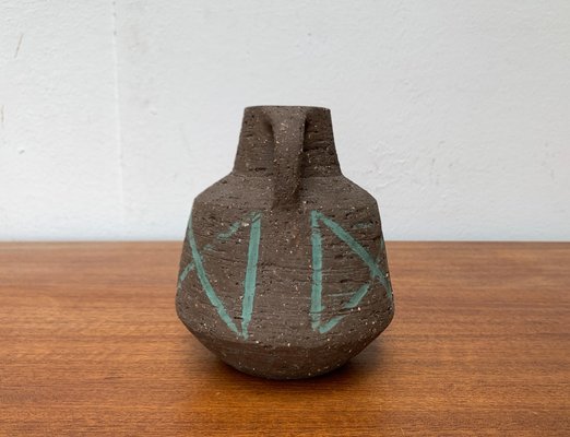 Mid-Century Brutalist German Carafe Vase by Cläre Zange and Karl Heinz Löffler for Krösselbach Keramik, 1960s-UAH-1675102