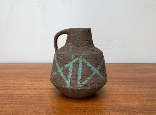 Mid-Century Brutalist German Carafe Vase by Cläre Zange and Karl Heinz Löffler for Krösselbach Keramik, 1960s-UAH-1675102