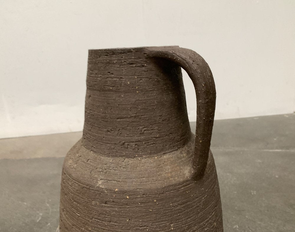 Mid-Century Brutalist German Floor Vase from Krösselbach Keramik, 1960s