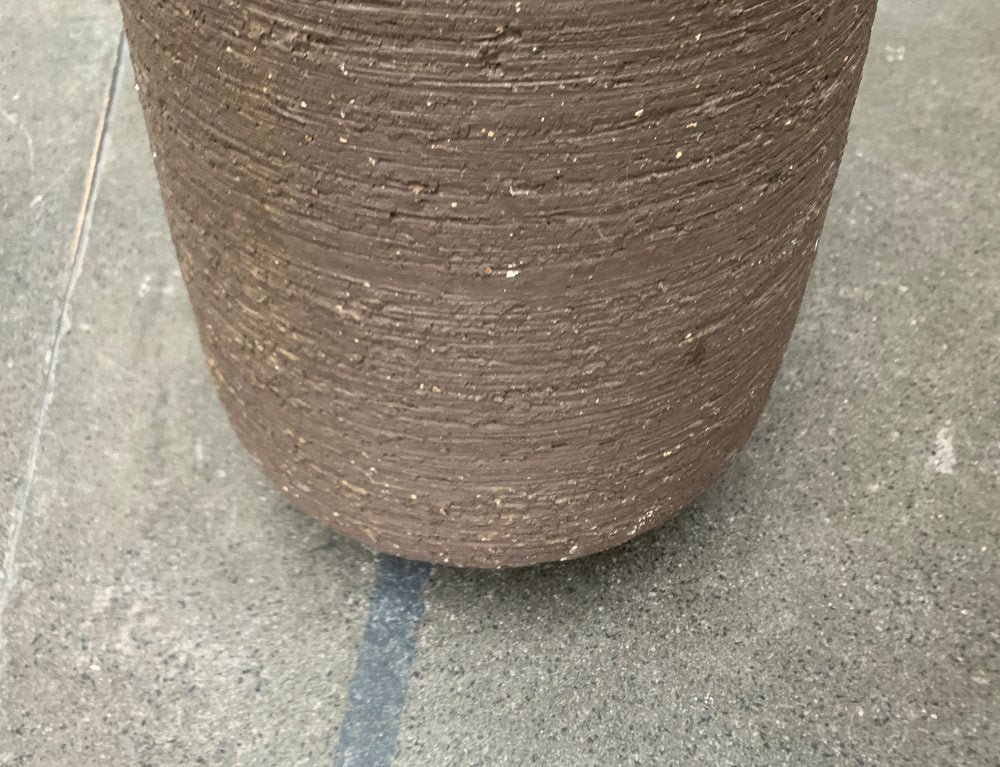 Mid-Century Brutalist German Floor Vase from Krösselbach Keramik, 1960s