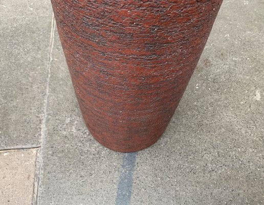 Mid-Century Brutalist German Floor Vase in the Style of Krösselbach Keramik, 1960s-UAH-1451232