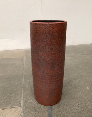 Mid-Century Brutalist German Floor Vase in the Style of Krösselbach Keramik, 1960s-UAH-1451232