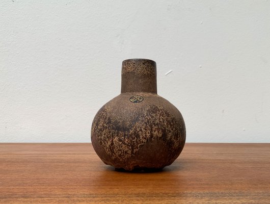 Mid-Century Brutalist German Pottery Fat Lava Vase from Ruscha Art, 1960s-UAH-1365929