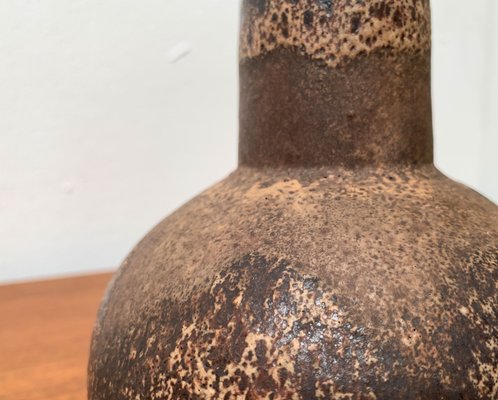 Mid-Century Brutalist German Pottery Fat Lava Vase from Ruscha Art, 1960s-UAH-1365929