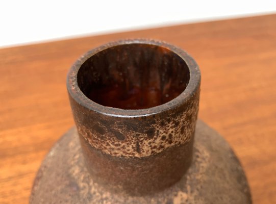 Mid-Century Brutalist German Pottery Fat Lava Vase from Ruscha Art, 1960s-UAH-1365929