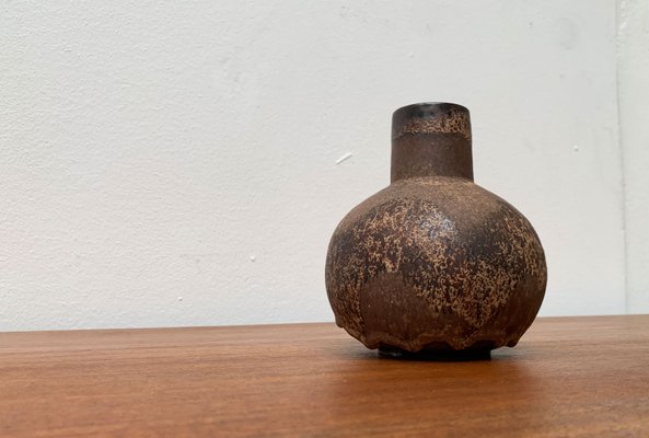 Mid-Century Brutalist German Pottery Fat Lava Vase from Ruscha Art, 1960s-UAH-1365929