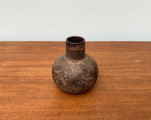 Mid-Century Brutalist German Pottery Fat Lava Vase from Ruscha Art, 1960s-UAH-1365929