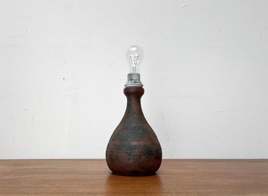 Mid-Century Brutalist German Studio Pottery Table Lamp by Gerhard Liebenthron, 1960s-UAH-2033200