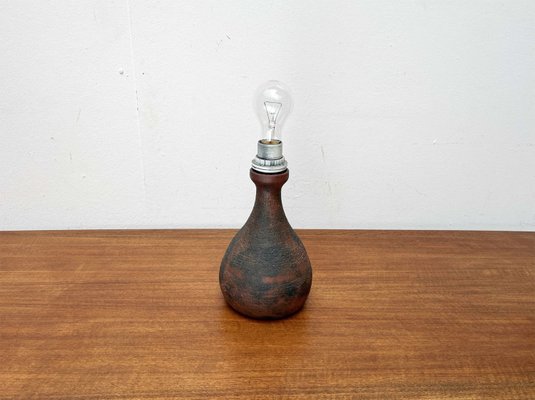 Mid-Century Brutalist German Studio Pottery Table Lamp by Gerhard Liebenthron, 1960s-UAH-2033200