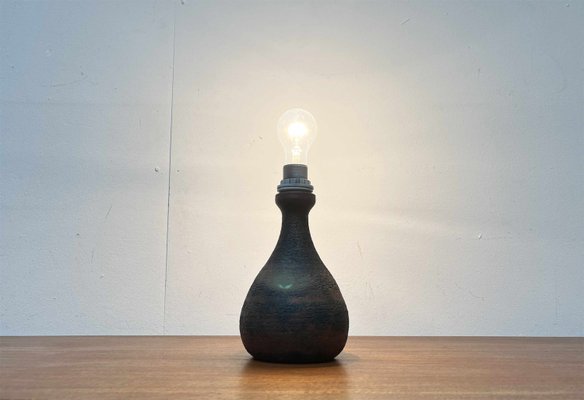 Mid-Century Brutalist German Studio Pottery Table Lamp by Gerhard Liebenthron, 1960s-UAH-2033200