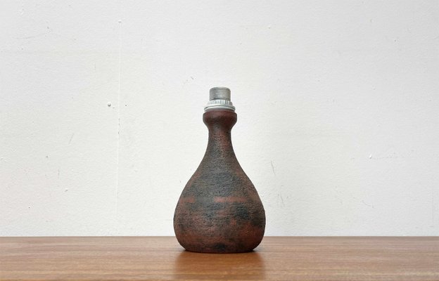 Mid-Century Brutalist German Studio Pottery Table Lamp by Gerhard Liebenthron, 1960s-UAH-2033200