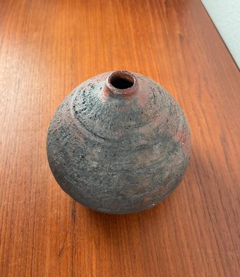 Mid-Century Brutalist German Studio Pottery Vase by Gerhard Liebenthron, 1972-UAH-2021742