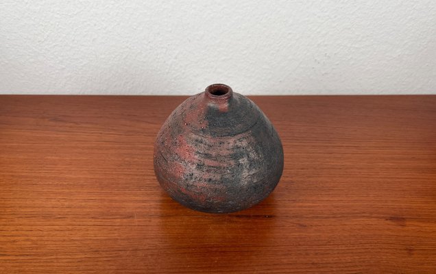 Mid-Century Brutalist German Studio Pottery Vase by Gerhard Liebenthron, 1972-UAH-2021742