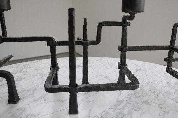 Mid-Century Brutalist Handmade Candleholder-FJP-1717703