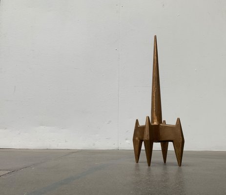 Mid-Century Brutalist Heavy Spike Sculpture, 1960s-UAH-1279758