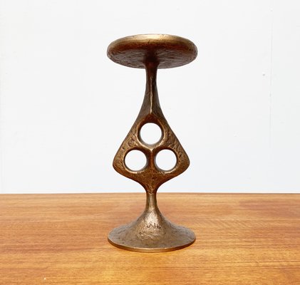 Mid-Century Brutalist Metal Candleholder-UAH-951043