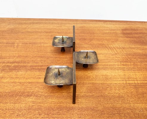 Mid-Century Brutalist Metal Candleholder-UAH-951034