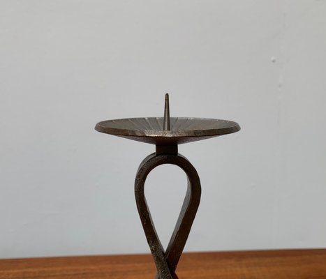 Mid-Century Brutalist Metal Candleholder-UAH-954768